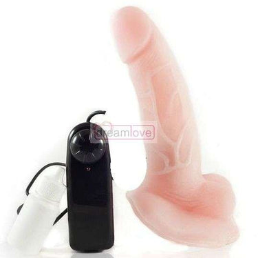 Vibratore realistico con telecomando e rotazione, pelle naturale
